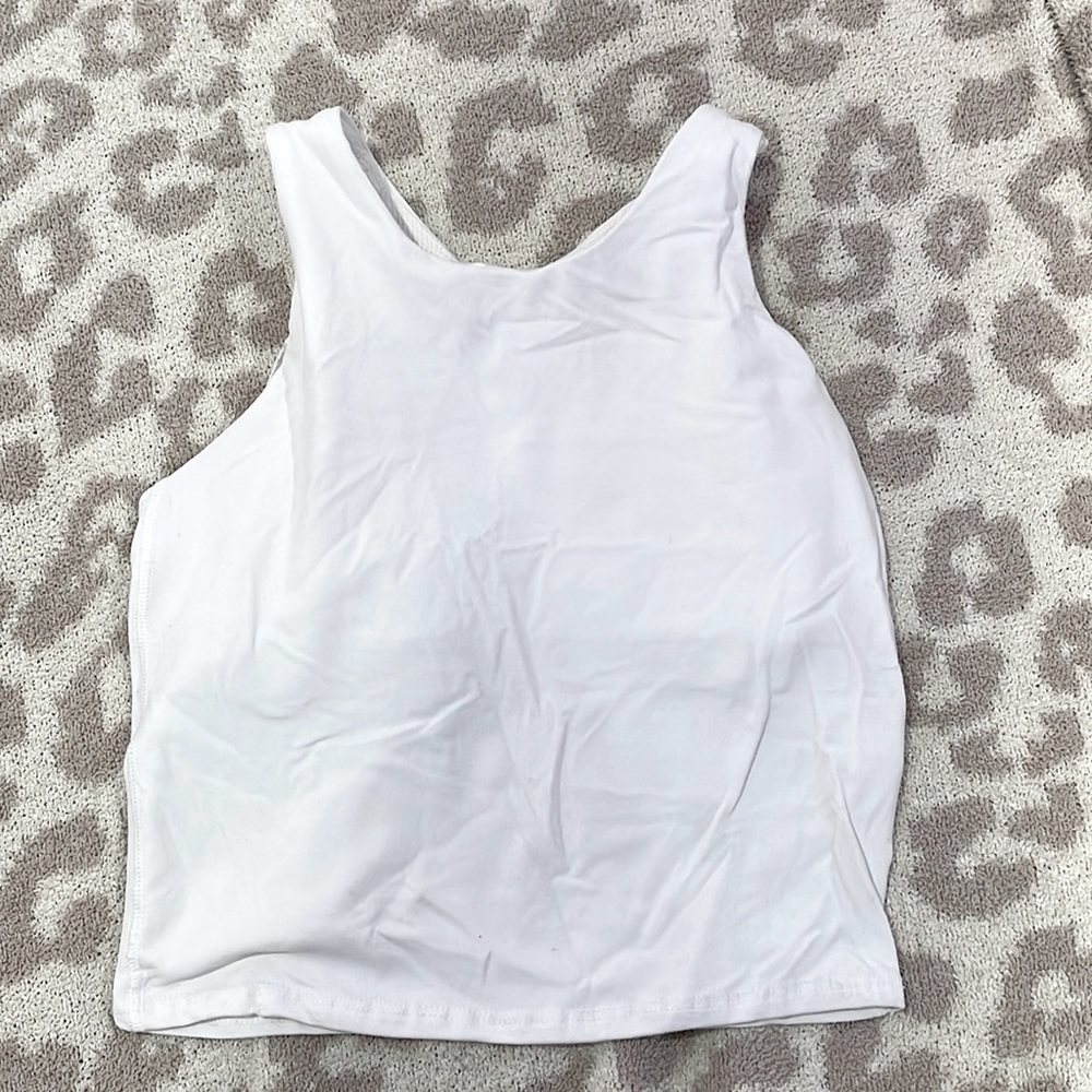 White Athleta girls sports tank, size XL/14